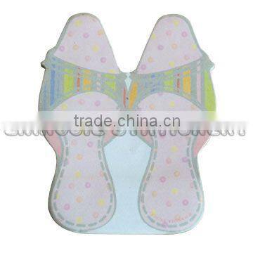 Customized foot shaped notepad