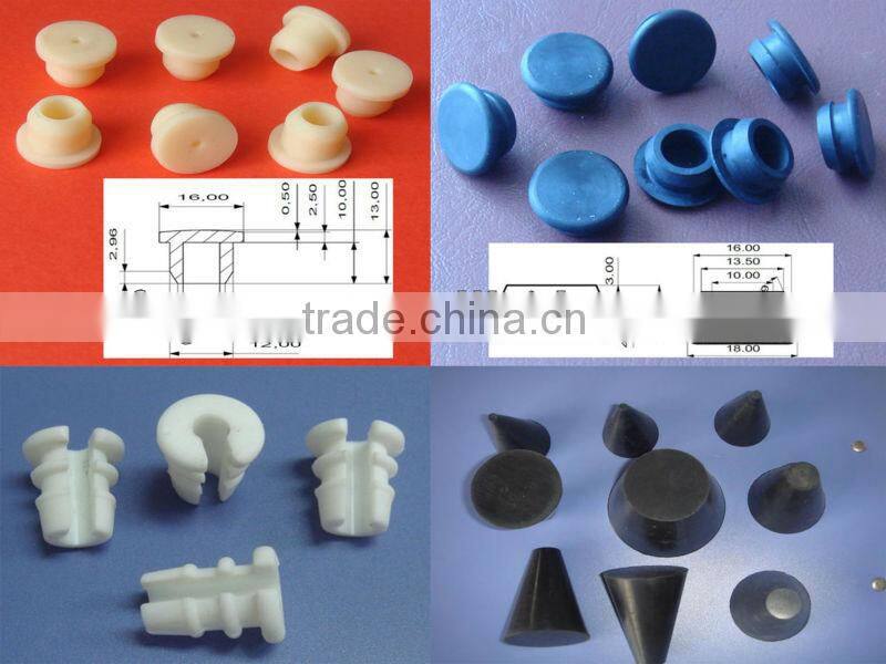 1/2" 1" 2" square hole plugs silicone rubber cap silicone rubber waterproof dustproof hole plugs