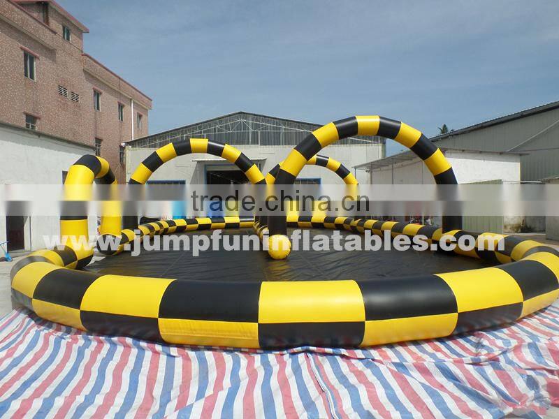 environment-friendly material inflatable start finish race track for kids