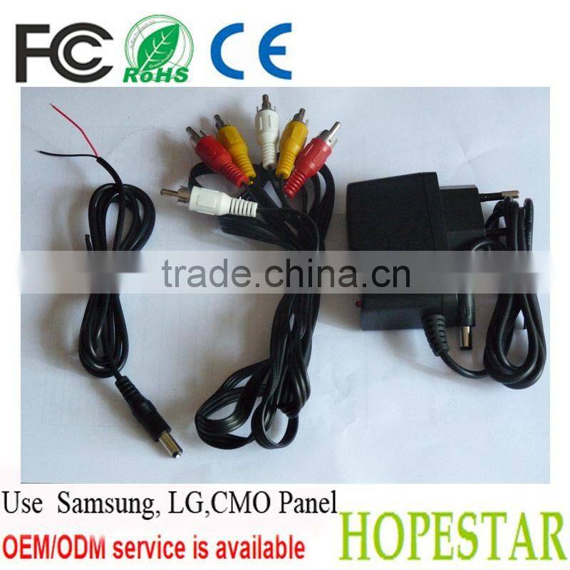 Widescreen 16:9 2AV Inputs DC12V 4.3Inch Car LCD LED Monitor