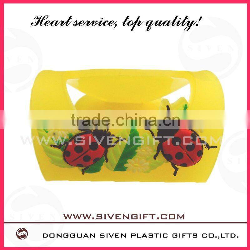 Folding soft pvc cell phone holder