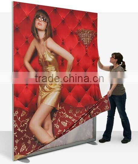 100% polyester texturized warp knit stretch fabric for making portable three-dimensional display equipment