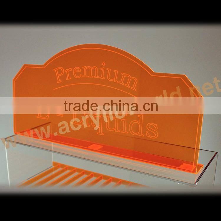 Direct Factory Price Product Display Custom Printing Logo Acrylic E-Liquid Display