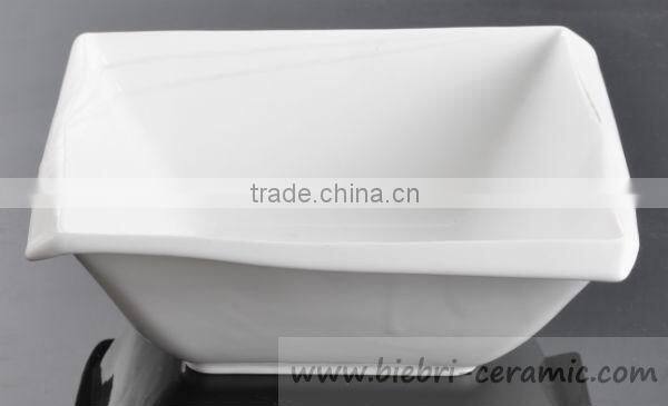 Elegant Fashion Artwork Design Decorative Pasta Noodle Dinner Service Bowls Ceramic Porcelain Fine Bone China