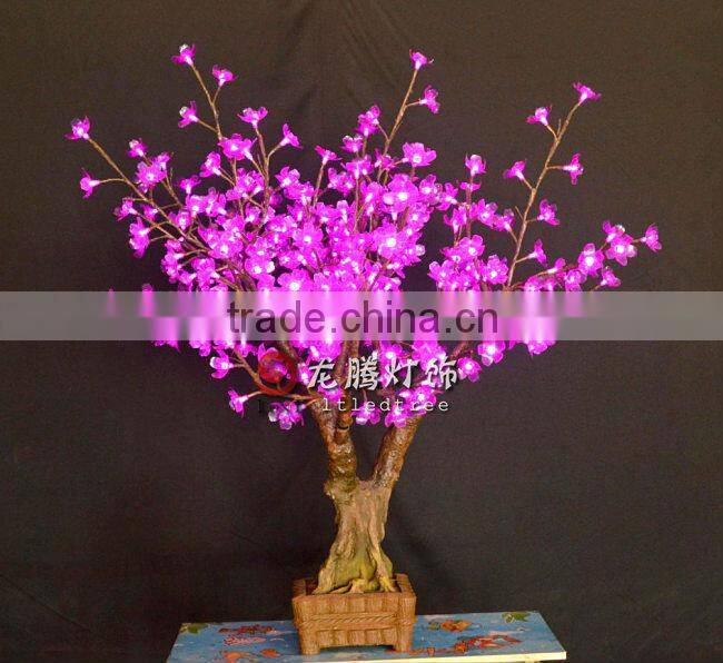 Artificial cherry blossom bonsai for hotel decoration