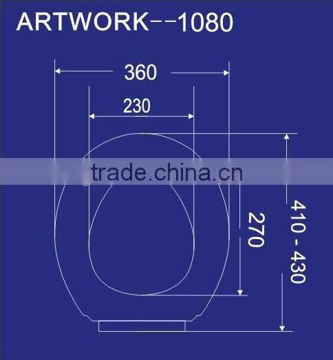 Made in China new design quick instal soft close toilet seat hinges