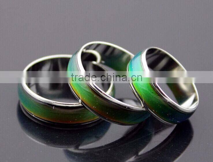 Hot alloy smooth changeable colour magic rings