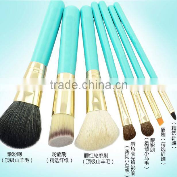 7pcs Goat Hair Good Cheap Makeup Brush Sets