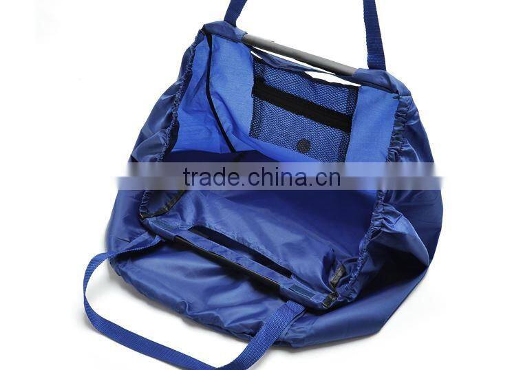 Alibaba china made Foldable reusable shopping bag for trolley super market shopping cart bag