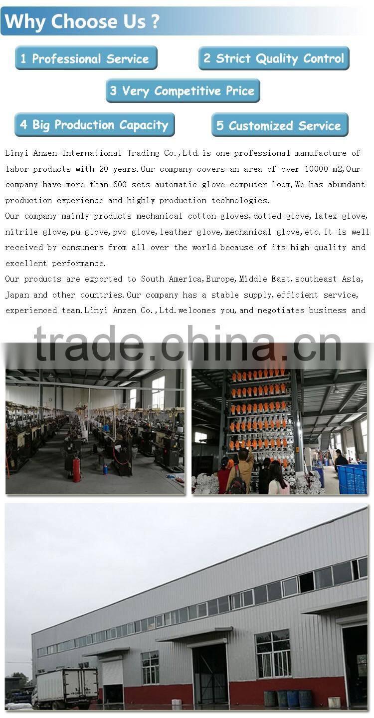 EN380 China Supplier Safety Working Polyester And Nitrile Coated Glove