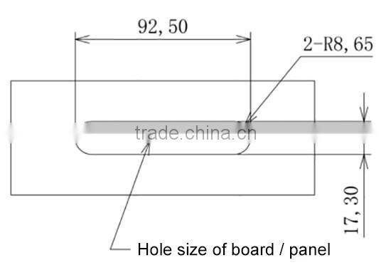 Furniture Hardware Type Concealed Hidden Door Handle