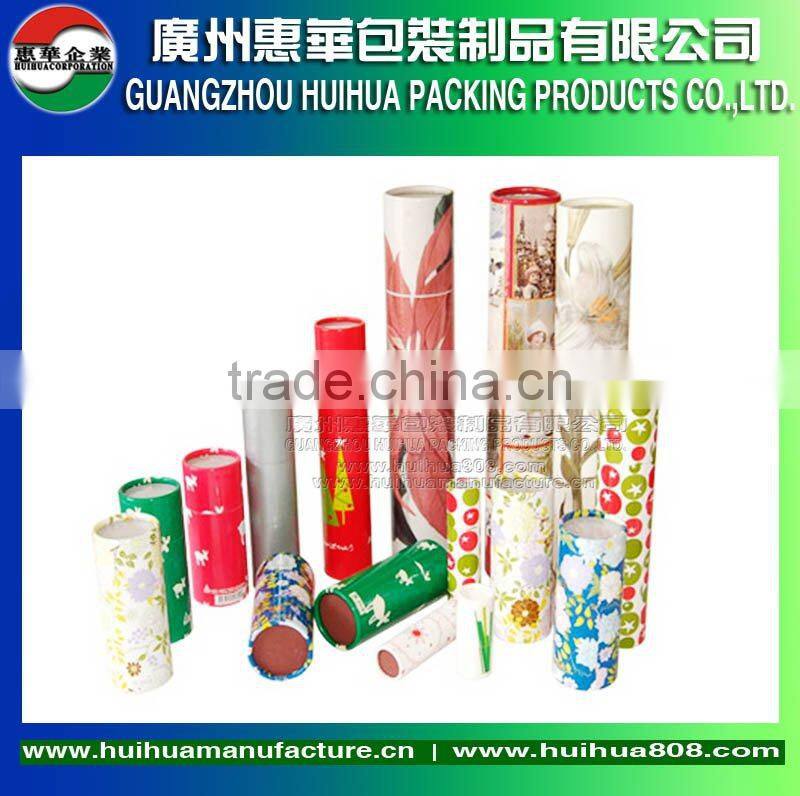 Recyclable organic coffee herbal tea round paper tube packaging can