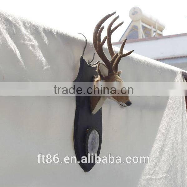 handcraft unstuffed lifelike cute christmas sleigh deer head decoration of house interior