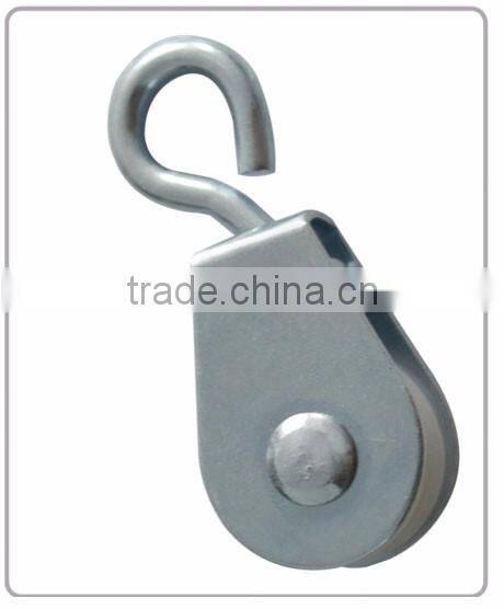 HS-P22 China manufacture high quality custom small galvanized iron plastic pulley for sale