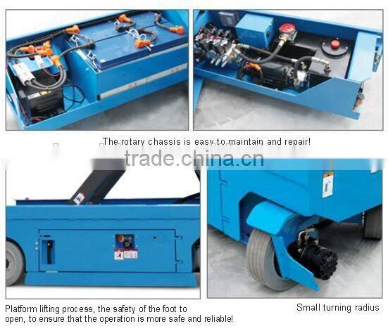 Self propelle electric scissor aerial work platform