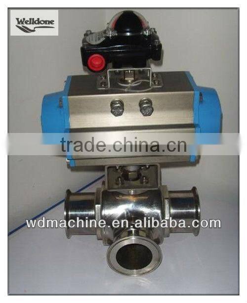 Pneumatic Three Way Ball Valve