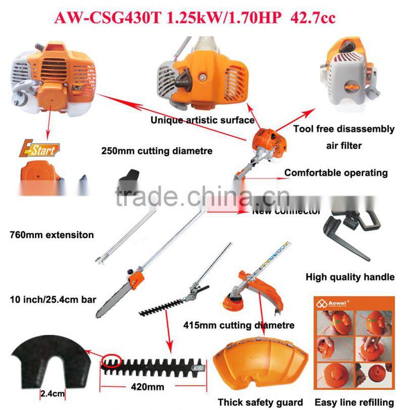 gasoline CE approved 4 in 1 quality multi functional tools 430