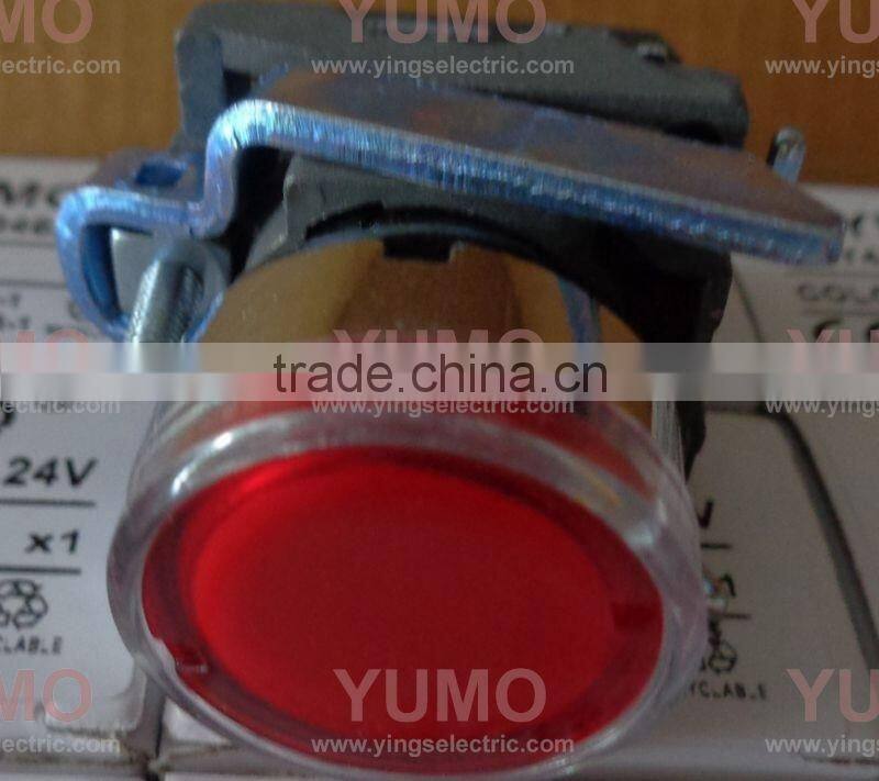 LAY4-BA42 red electrical flush push button switch/spring return 220V push button