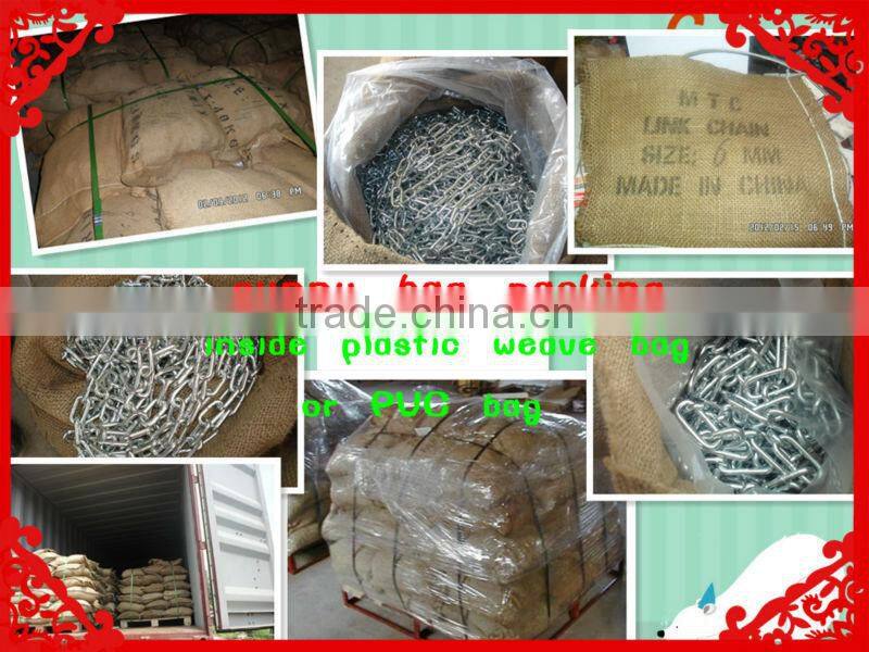 galvanized link chain din766 din5685 link chain factory