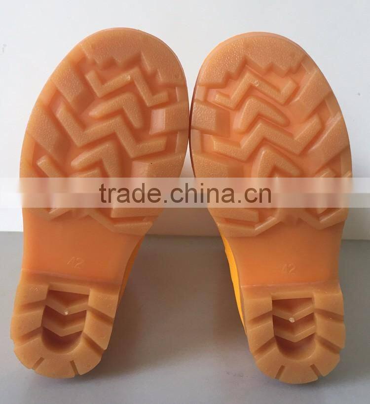 yellow safety rain boots for men