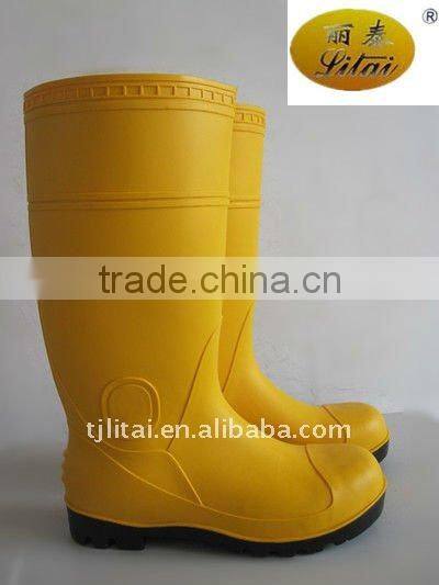 PVC safety shoes with steel toe