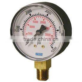 Bourdon Tube Pressure Gauge Type 111.10, ABS Plastic or Painted Steel Case Standard Series - Lower Mount