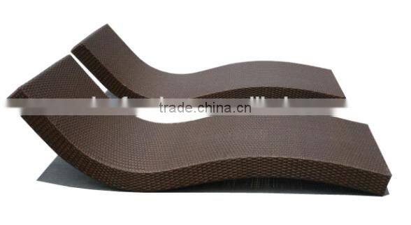 Outdoor Rattan Furniture Stackable Beach Chaise Lounge