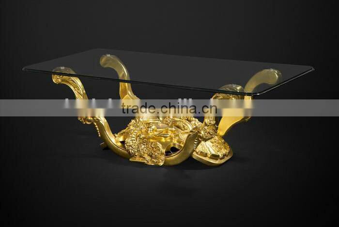 Imperial Noble Furniture Living Room Sofa, Luxury Wood Carved Three Seater Sofa With Gold Painted, British Royal Sofa Couch Set