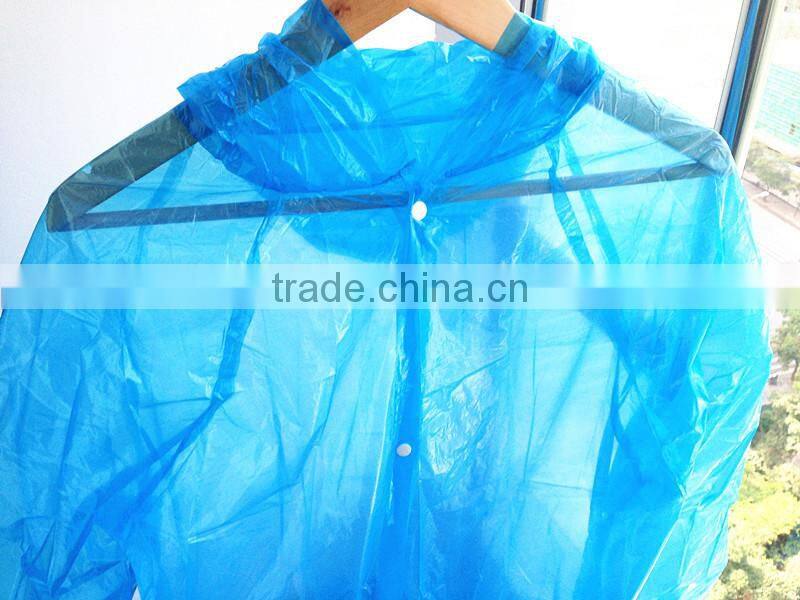 Poncho with Hood,disposable raincoat made of PLA
