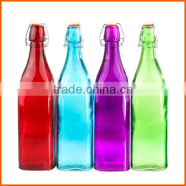 High quality drinking coloured glass bottles