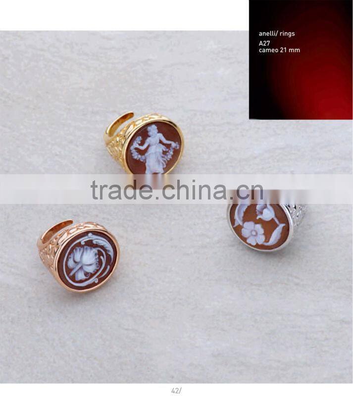 Alibaba Express 925 Sterling Silver Handmade Colorful Cameo Bracelet Made in Italy B5 cameo 12-16mm