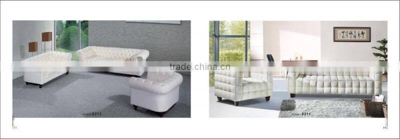 Leather barcelona chair with ottoman