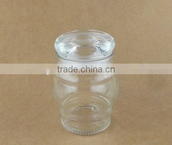 new glass jar with glass lid 150ml candle jar