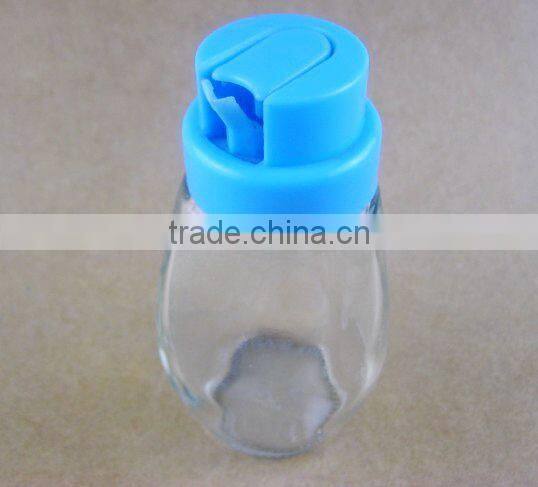 super quality spice bottle with lid / glass bottle