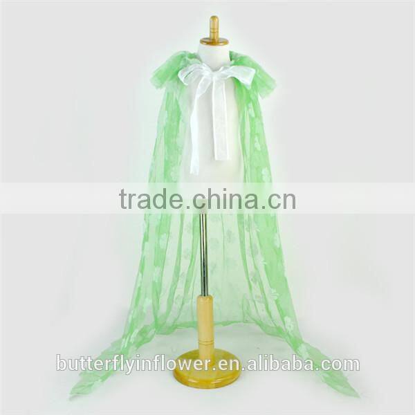 New Arrival Candy Color Snowflake Custom Cutting Baby Girl Evening Dress Cape