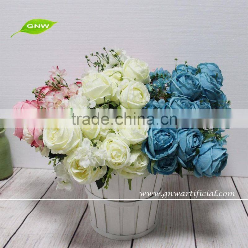 GNW FL-RS94-M-7CM High quality cheap Long stem artificial flower rose yellow for sale