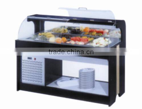 Electric table top salad bar serving set