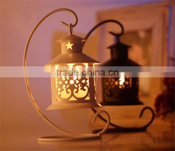 Metal antique birdcage candle holder