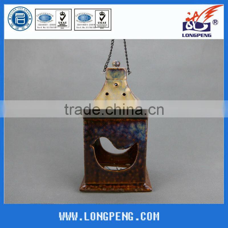 New Outdoor Hanging LED Ceramic Garden Lantern