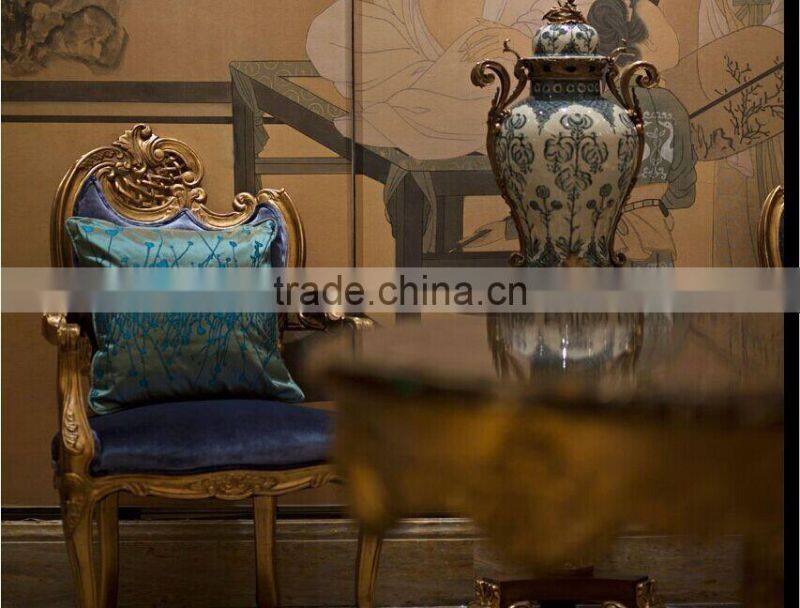 China hot sales antique style wedding chair for bride and groom