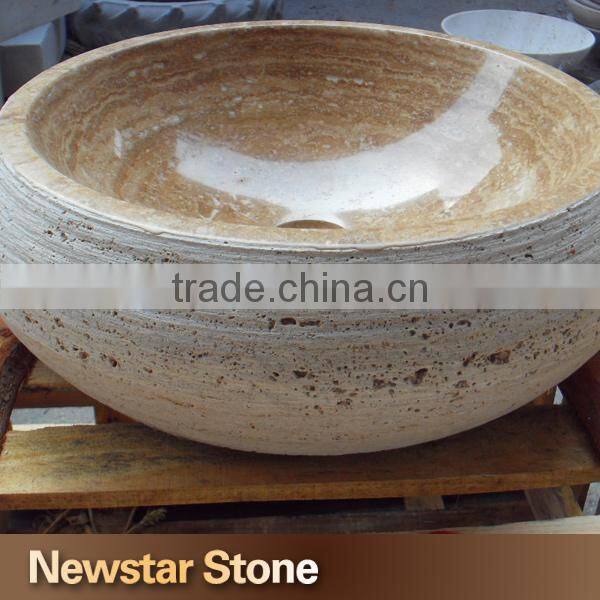 High quality Chinese natural stone travertine sink