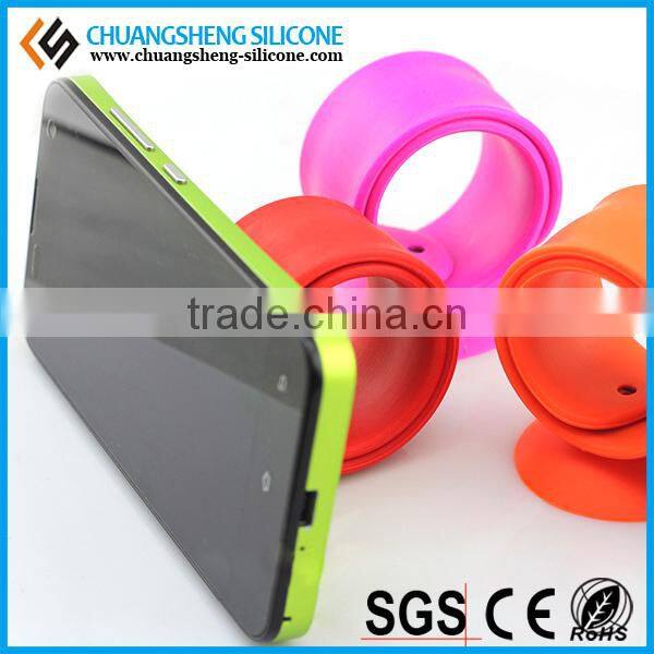 silicone slap mobile phone holder, mobile phone stand, mobile phone support