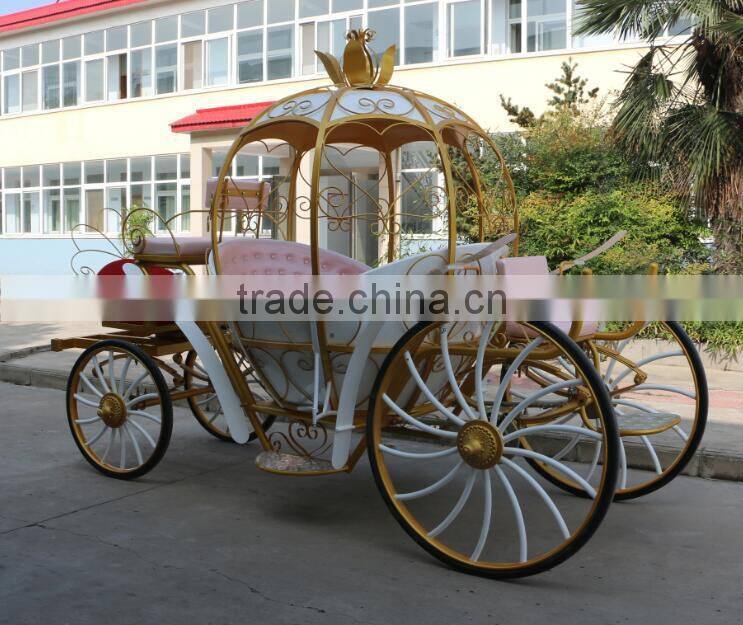 Wedding horse carriage for sale wedding lighted cinderella carriage(BG11-M076)
