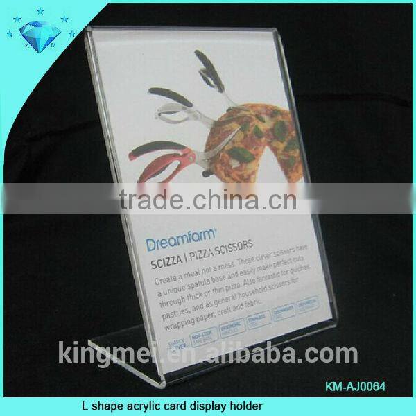 transparency plexiglass card display holder