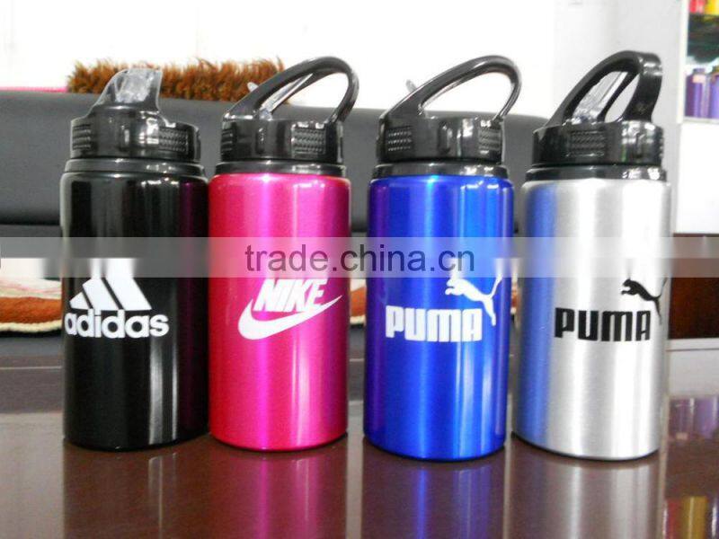 500ml aluminium bottle with lid and handle