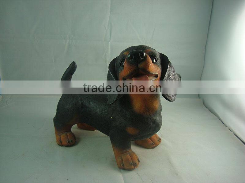 handmade resin dog statues