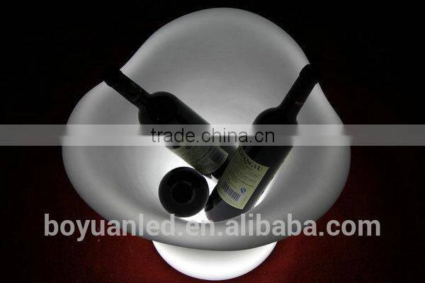 100% PE plastic luminous led Plastic flower pot furniture