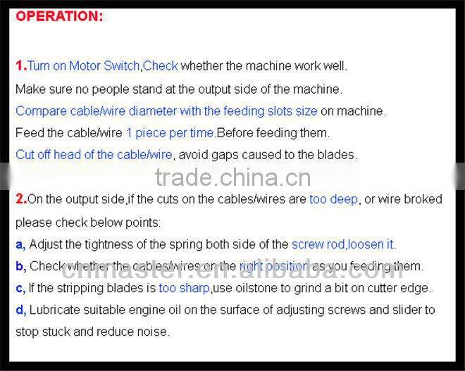 Copper Wire/Cable Cutting and Stripping machine (AWS-55)