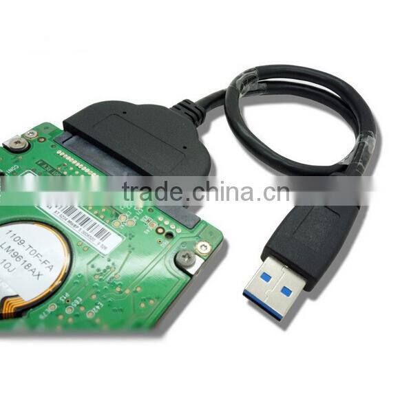 Super Speed USB 3.0 to SATA 22 Pin 2.5" Hard disk drive SSD Adapter Cable 13CM