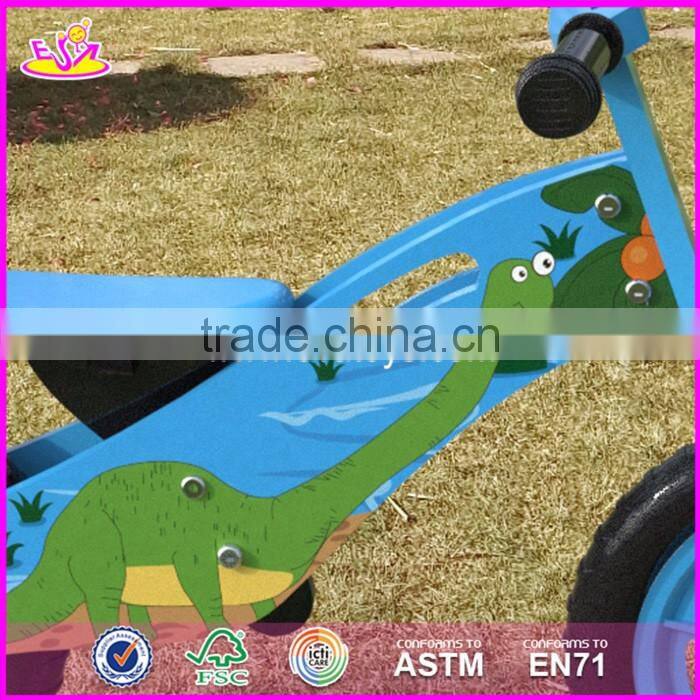 2017 New original work children wooden boys balance bike made in china W16C172